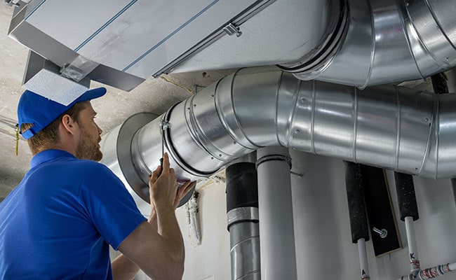 Air duct repair equipment detail