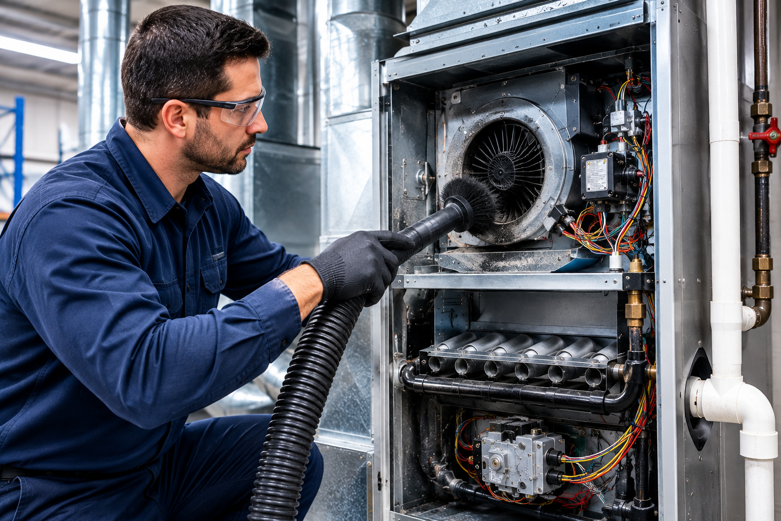 Commercial furnace cleaning in Sachse Texas